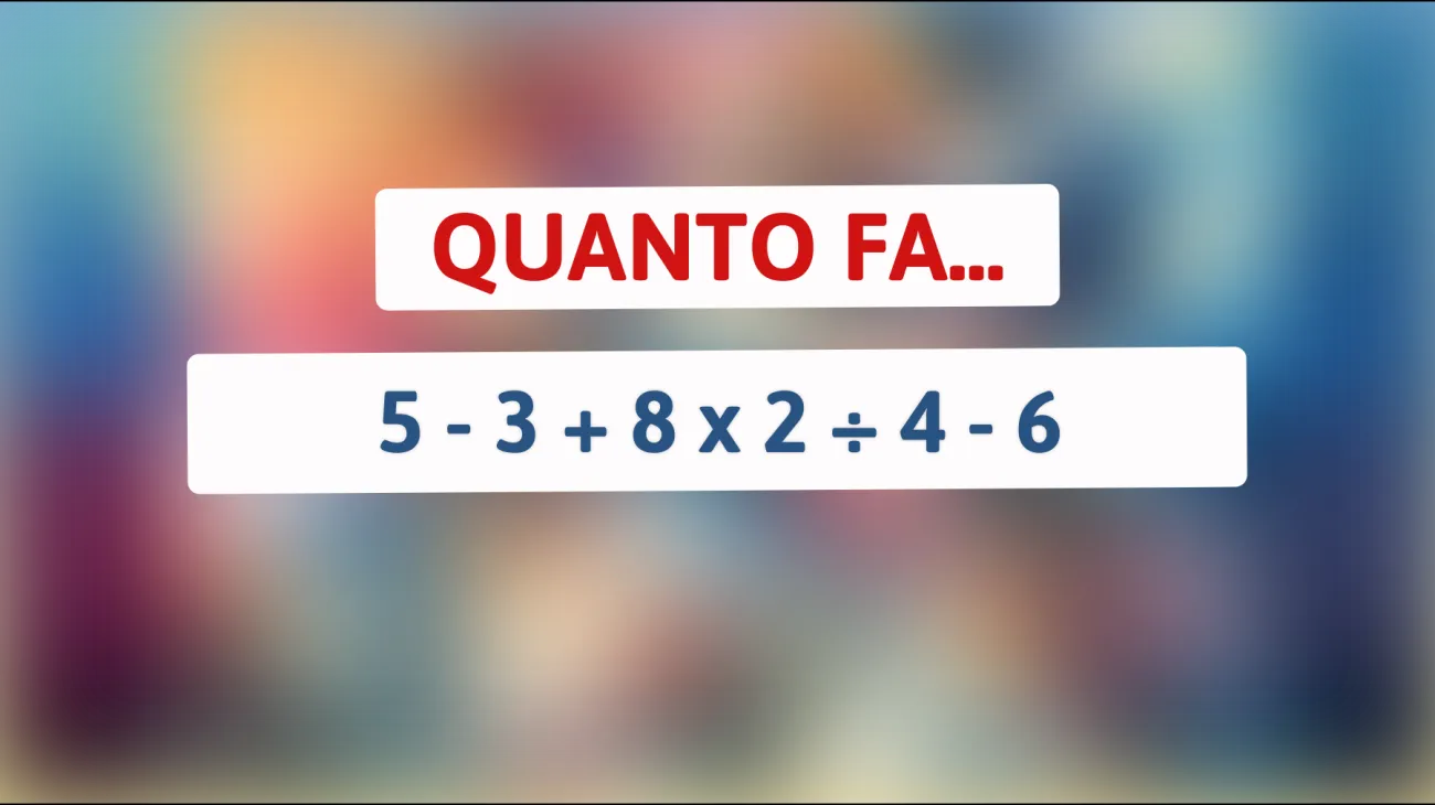\"Sei abbastanza intelligente per risolvere questo indovinello matematico? Scopri la risposta che sfida le menti più brillanti\""