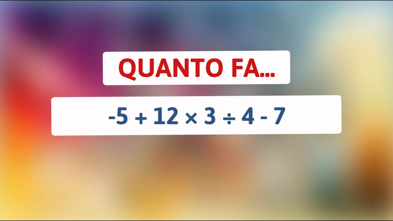 \"Svelato il rompicapo matematico che sfida il 99% delle menti brillanti: riesci a risolverlo?\""