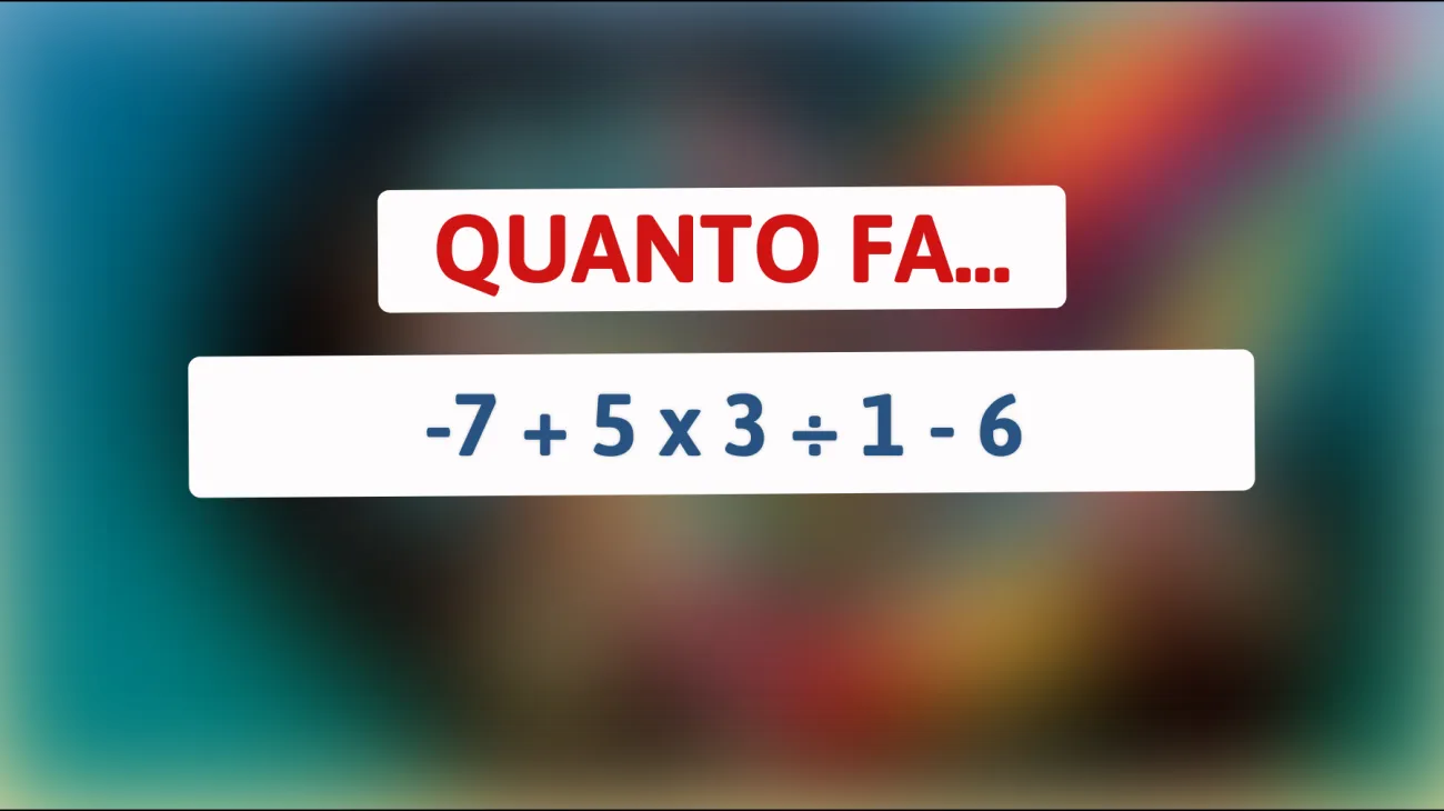 Se rispondi a questa domanda sei davvero un genio: riesci a risolvere questo test di matematica che mette in crisi il 95% delle persone?"