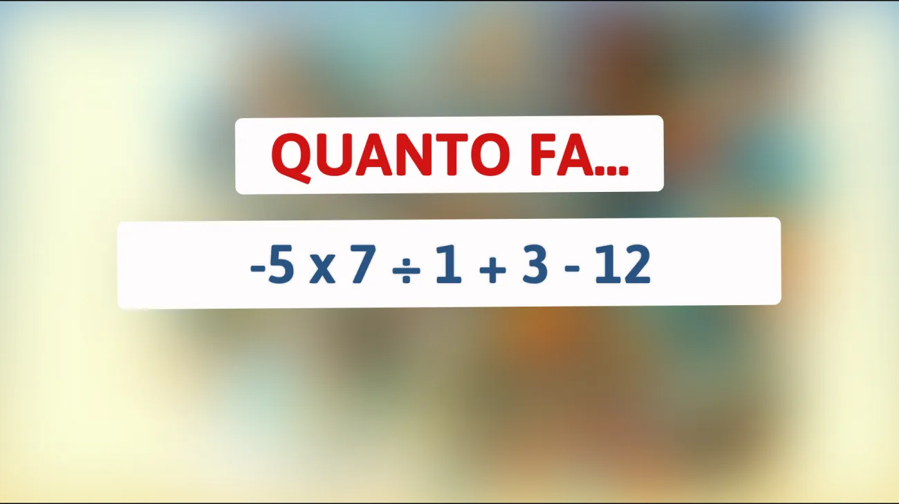 Sfida la tua intelligenza: riesci a risolvere questo rompicapo matematico che solo le menti più brillanti possono decifrare?"