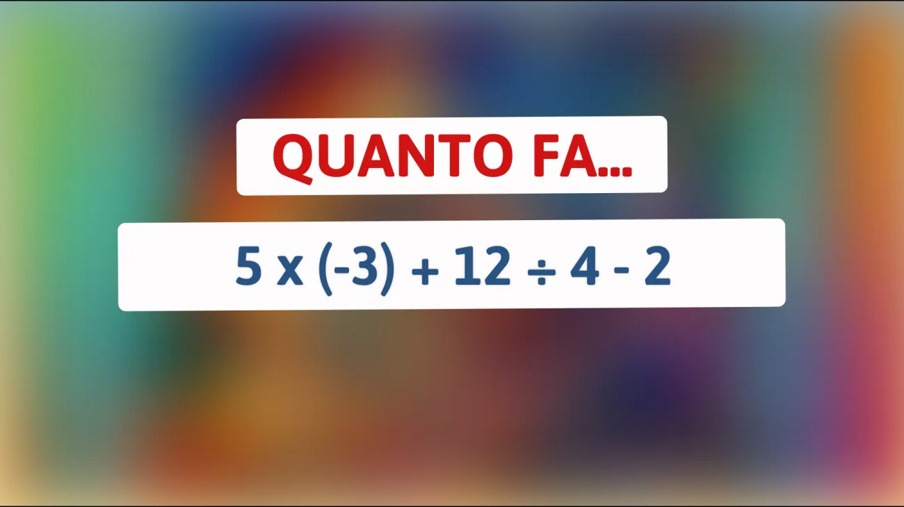 Solo i veri geni possono risolvere questo calcolo apparentemente semplice! Sei uno di loro? Scopri se hai una mente davvero sopraffina!"
