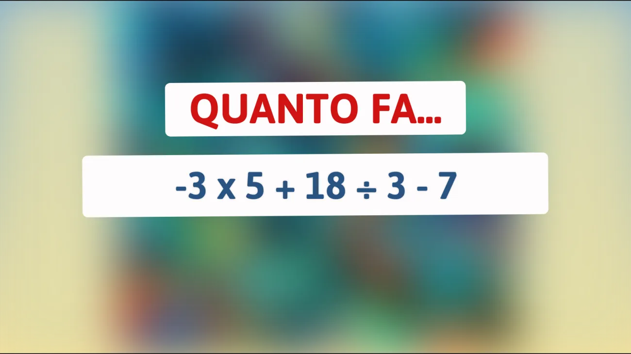 Il test che solo il 1% riesce a risolvere: riesci a trovare la risposta a questo indovinello matematico?"