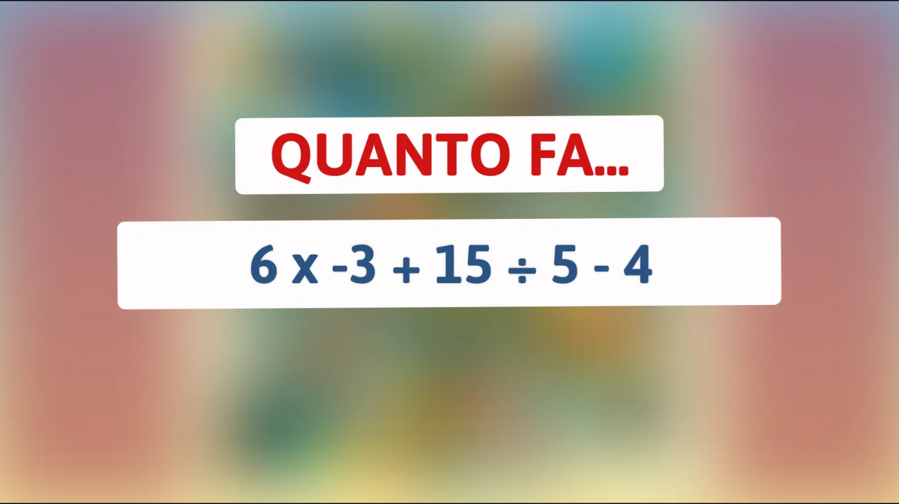 Sei abbastanza intelligente da risolvere questo indovinello matematico che sta facendo impazzire il web? Mettiti alla prova!"